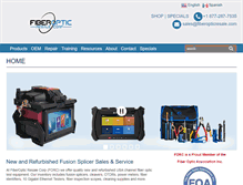 Tablet Screenshot of fiberopticresale.com